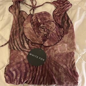 Brand new with tags white fox dress